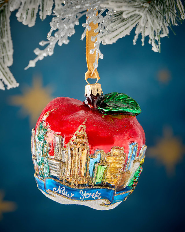 NYC Apple Christmas Ornament